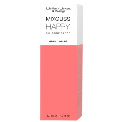 MIXGLISS Lubrifiant silicone MixGliss Happy - Litchi 50ml